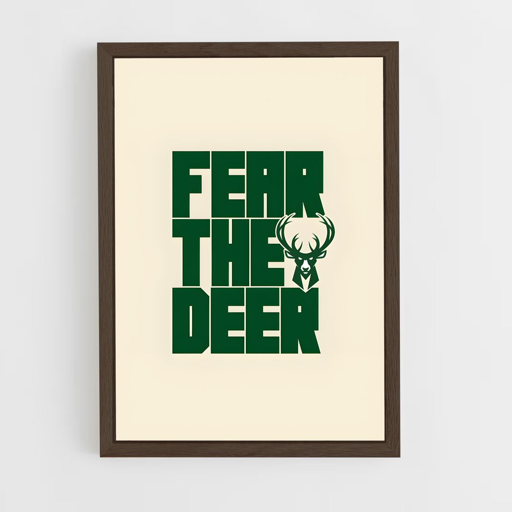 Poster Fear the Deer – affiche Basketball (vue 5)